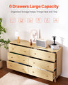 VEVOR 6 Drawer Dresser - 6 Drawers Large Capacity (Storage)