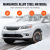 VEVOR Auto Tightening Snow Chains, Diamond Mesh Traction Wheel Chains for Anti-slip, Manganese Alloy Steel Emergency Tire Chains for Cars, Pickups, SUVs, and Trucks (Set of 2)