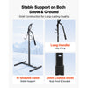 VEVOR Snowmobile Lever Lift Stand 18"- 33" Lift Height 750LBS Capacity, 5-Level Adjustable Height, Heavy-Duty Steel Snowmobile Lift Stand for Easy Track Maintenance & Repairs, Fits Most Snowmobiles