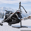 VEVOR Snowmobile Lever Lift Stand 18"- 33" Lift Height 750LBS Capacity, 5-Level Adjustable Height, Heavy-Duty Steel Snowmobile Lift Stand for Easy Track Maintenance & Repairs, Fits Most Snowmobiles
