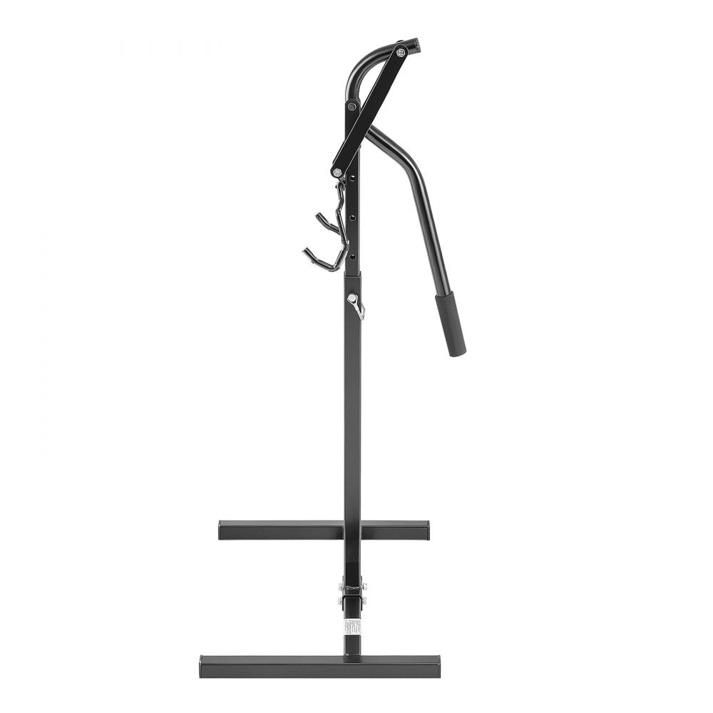 VEVOR Snowmobile Lever Lift Stand 18"- 33" Lift Height 750LBS Capacity, 5-Level Adjustable Height, Heavy-Duty Steel Snowmobile Lift Stand for Easy Track Maintenance & Repairs, Fits Most Snowmobiles