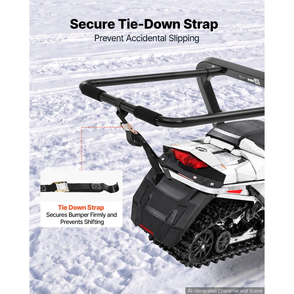 VEVOR Snowmobile Dolly Lift Stand 20"-22.5" Lift Height 20 in Large Wheels, 2-in-1 Lift & Transport Snowmobile Lift Stand for Easy Moving & Maintenance, 750LBS Heavy-Duty Support, Fit Most Snowmobiles