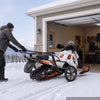 VEVOR Snowmobile Dolly Lift Stand 20"-22.5" Lift Height 20 in Large Wheels, 2-in-1 Lift & Transport Snowmobile Lift Stand for Easy Moving & Maintenance, 750LBS Heavy-Duty Support, Fit Most Snowmobiles