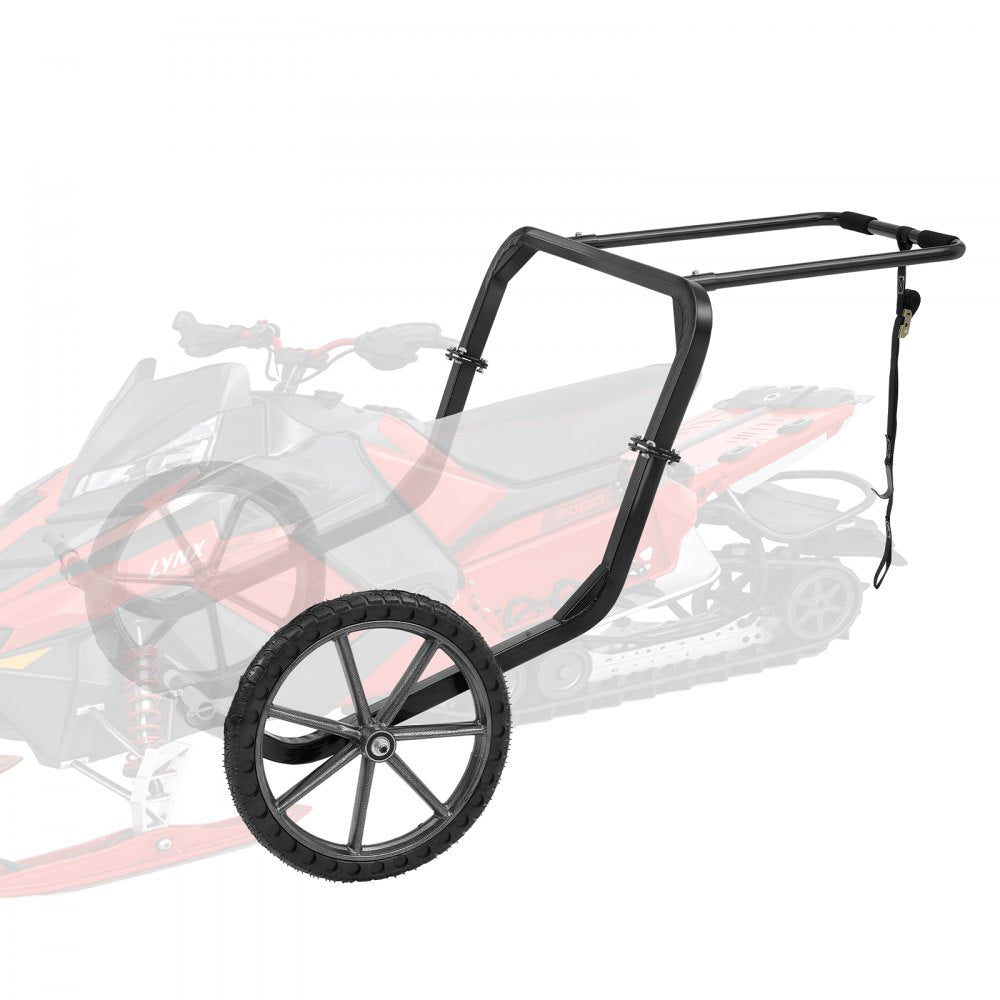 VEVOR Snowmobile Dolly Lift Stand 20"-22.5" Lift Height 20 in Large Wheels, 2-in-1 Lift & Transport Snowmobile Lift Stand for Easy Moving & Maintenance, 750LBS Heavy-Duty Support, Fit Most Snowmobiles