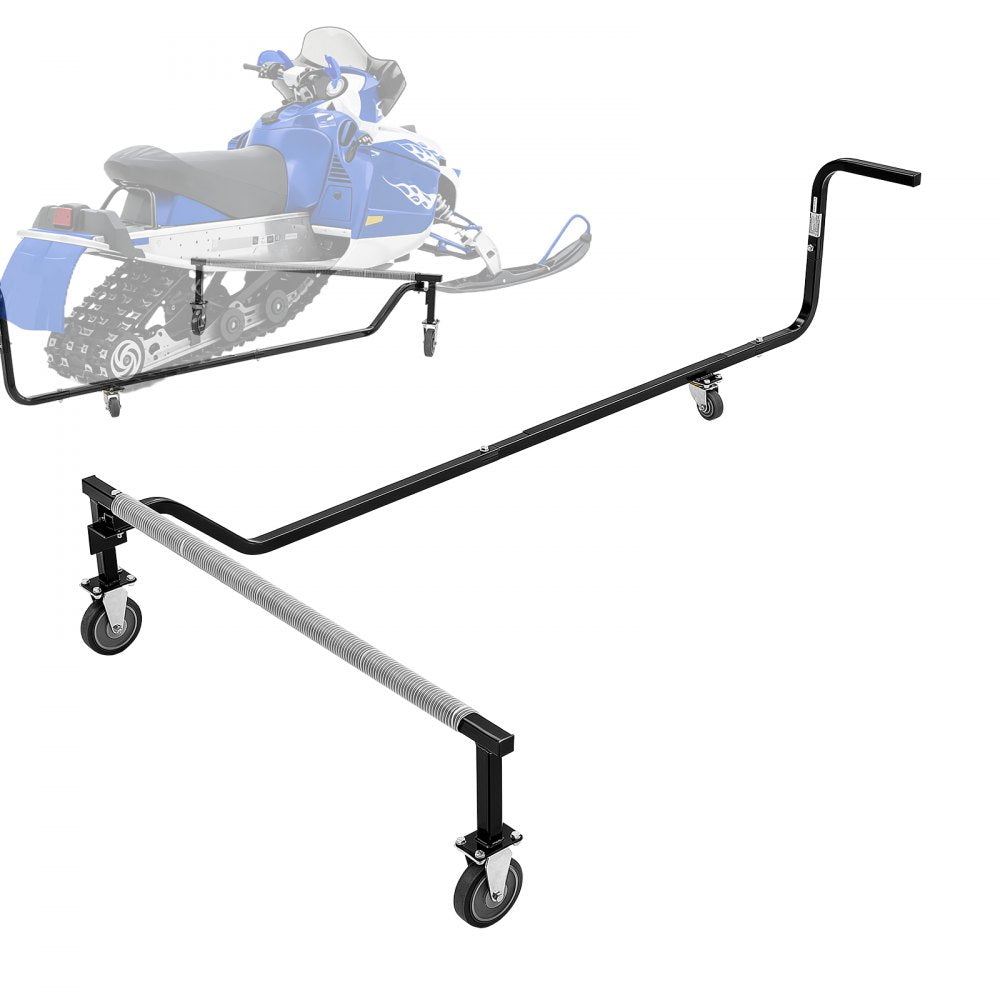 VEVOR Snowmobile Dolly Lift Stand with 10"-20" Lift Height 1000LBS Capacity, Foldable Side-Lift & Transport Snowmobile Dolly Stand, Heavy-Duty Steel Support with Wheels for Easy Moving & Maintenance