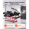 VEVOR Snowmobile Dolly Lift Stand 5.5"-28" Lift Height & Manual Hand Crank, 1000LBS Load Capacity with Wheels, Heavy-Duty Steel Support, Foldable Snowmobile Lifting Stand for Easy Maintenance & Repair
