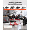 VEVOR Snowmobile Dolly Lift Stand 5.5"-28" Lift Height & Manual Hand Crank, 1000LBS Load Capacity with Wheels, Heavy-Duty Steel Support, Foldable Snowmobile Lifting Stand for Easy Maintenance & Repair