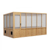 VEVOR Wooden Greenhouse 6'x12' Fir Wood Walk-In Greenhouse Kit Sloped Roof, for Outdoor Garden Backyard, Heavy Duty Green House with Polycarbonate Panels, Foldable Shelves, Tool Rails & Lockable Door