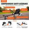 VEVOR Hoverboard Seat Attachment(Not included hoverboards), Compatible with All 6.5" 8" 8.5" 10" Hoverboards, Grips Control, Adjustable Frame Length and 220 LBS Load Capacity, Hover Board Go Karts Accessory, for Kids Adults.