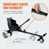 VEVOR Hoverboard Seat Attachment(Not included hoverboards), Compatible with All 6.5" 8" 8.5" 10" Hoverboards, Grips Control, Adjustable Frame Length and 220 LBS Load Capacity, Hover Board Go Karts Accessory, for Kids Adults.