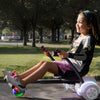 VEVOR Hoverboard Seat Attachment(Not included hoverboards), for 6.5" 8" 8.5" 10" Hoverboards, with LED Lights, Grips Control, Adjustable Frame Length and 220 LBS Load Capacity, Hover Board Go Karts Accessory, for Kids Adults