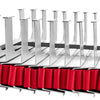 VEVOR Fire Escape Ladder, 5-6 Story 50FT Retractable Emergency Fire Ladder, Lightweight Aluminum Alloy Safety Escape Ladders with Sturdy Polyester Strap, Anti-Slip & Wide Rungs, 1000LBS Max Loading