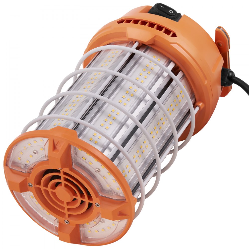 VEVOR LED Portable Work Lamp, 150W, 20000lm, 5000K Durable & Water-Resistant, Linkable up to 6 Units, Ceiling or Stand Job Site Illumination for Both Indoor & Outdoor Use