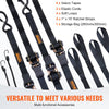 VEVOR Ratchet Tie Down Straps (4PK), 2200 lb Max Break Strength, Includes 4 Premium 1" x 15' Rachet Tie Downs with Padded Handles, for Moving Securing Cargo, Appliances, Lawn Equipment, Motorcycle
