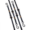 VEVOR Ratchet Tie Down Straps (4PK), 2200 lb Max Break Strength, Includes 4 Premium 1" x 15' Rachet Tie Downs with Padded Handles, for Moving Securing Cargo, Appliances, Lawn Equipment, Motorcycle