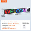VEVOR LED Message Board, P10 Full Color Scrolling Display, Customizable Text and Animation via WIFI or USB, Ideal for Retail, Parties, and Bars, 52"x8"