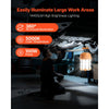 VEVOR LED Temporary Work Light, 100W, 14400 lm, 5000K Durable & Water-Resistant, Linkable up to 8 Units, Ceiling or Stand Job Site Illumination for Construction Sites, Workshops, Indoor & Outdoor Use