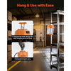 VEVOR LED Temporary Work Light, 100W, 14400 lm, 5000K Durable & Water-Resistant, Linkable up to 8 Units, Ceiling or Stand Job Site Illumination for Construction Sites, Workshops, Indoor & Outdoor Use