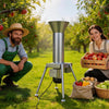 VEVOR 1100W Electric Fruit Apple Crusher, SUS304 Freestanding Crushing Machine, Grinds Whole Apples Up to 3.15" Dia, 164 KG/H Capacity, Cider Press for Apples, Pears, Pineapple, Guava, Carrot, Potato