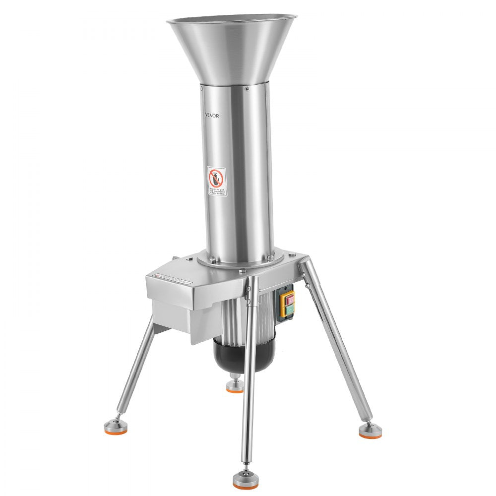 VEVOR 1100W Electric Fruit Apple Crusher, SUS304 Freestanding Crushing Machine, Grinds Whole Apples Up to 3.15" Dia, 164 KG/H Capacity, Cider Press for Apples, Pears, Pineapple, Guava, Carrot, Potato