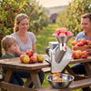 VEVOR 550W Electric Fruit Apple Crusher, SUS304 Desktop Crushing Machine, Grinds Whole Apples Up to 2.76" Dia, 60 KG/H Capacity, Cider Press for Apples, Pears, Pineapple, Guava, Carrot, Potato