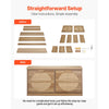 VEVOR Entryway Shoe Bench, 38.9 x 9.4 x 19.7 Inch Rattan-Like Shoes Bench with Flip Drawers, 440lbs Shoe Storage Rack with Cushion, 4 Compartments and Rattan Doors, for Hallway, Living Room, Bedroom