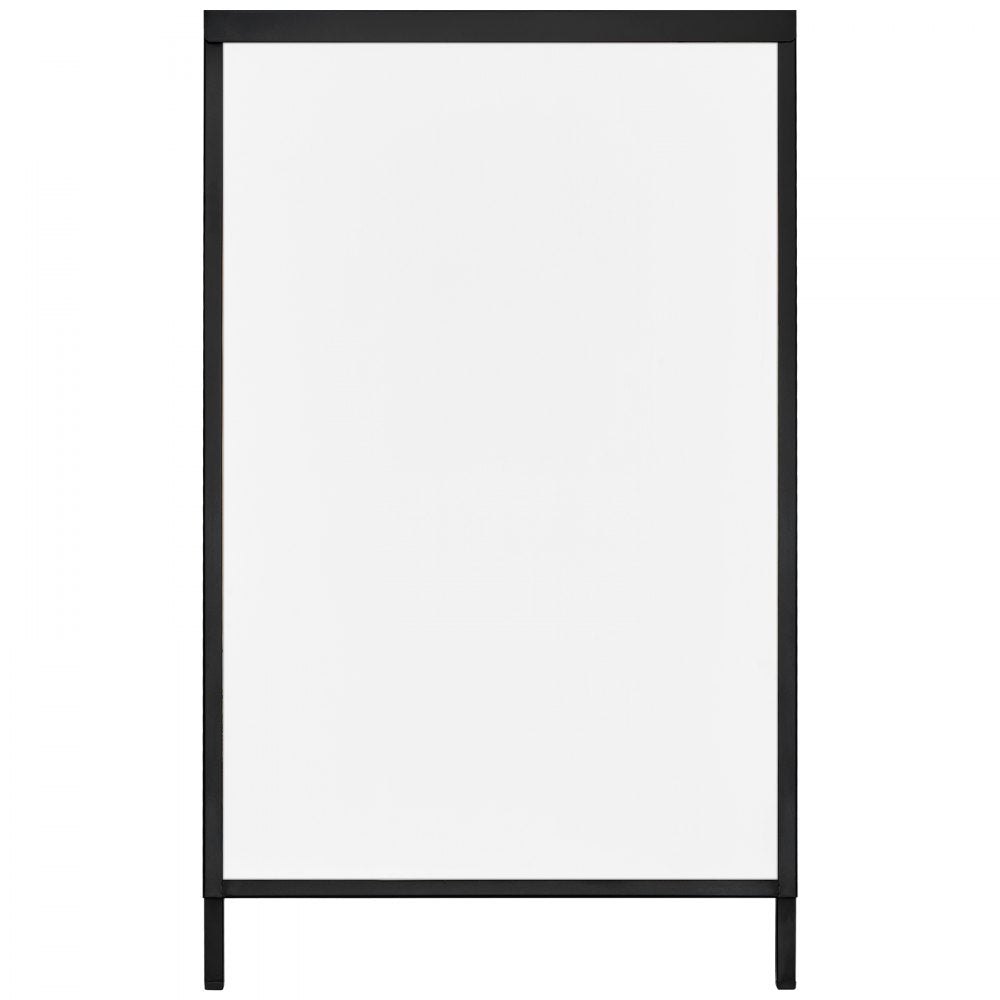 VEVOR A Frame Sidewalk Sign, 24x36 Inch Heavy Duty Slide-in Signboard Holder, Double-Sided Folding Sandwich Board Signs, Steel Pavement Sign Poster for Outdoor Business Street Advertising (Frame only)