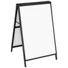 VEVOR A Frame Sidewalk Sign, 24x36 Inch Heavy Duty Slide-in Signboard Holder, Double-Sided Folding Sandwich Board Signs, Steel Pavement Sign Poster for Outdoor Business Street Advertising (Frame only)