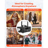 VEVOR Snow Machine, 650W Handheld/Hanging Fake Snow Maker, Snowmaking Machine with Portable Handle, Outdoor & Indoor Artificial Snowflake Maker for DJ Stage Parties Christmas Decor