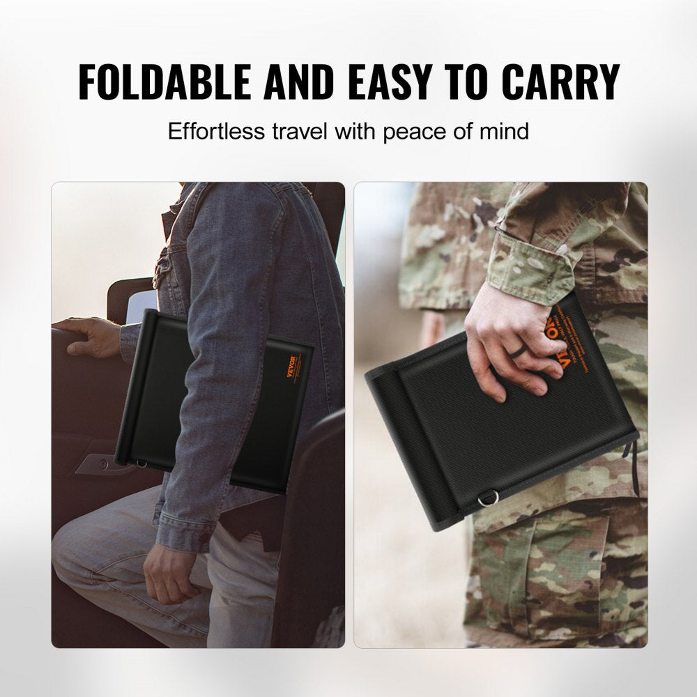 VEVOR Faraday Bags, 4 Pack Faraday Pouch Set for Laptop (16.9x15"), Tablet (13x10.2"), Phone (7.87x4.7") & Radio (10.6x7.8"), Fireproof Signal Blocking Holder, Anti-Theft & Anti-Hacking Pouch Blocker