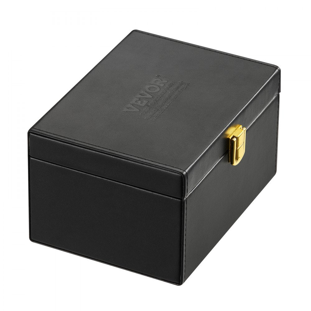 VEVOR Faraday Box, PU Leather Signal Blocking Holde, Keyless Fob Protector Shielding for WiFi, RFID, GPS, Bluetooth & 5G, Anti-Theft Box and Anti-Hacking Case Blocker, Black(6.3 x 5.1 x 3.7")