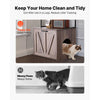 VEVOR Cat Litter Box Enclosure Furniture, 23.6 in Hidden Litter Box Cabinet with Storage Shelves, Modern Style, Waterproof Cat Washroom Side Table Cat House, Fit Most of Litterbox, for Living Room