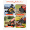 VEVOR 1/4 in Skid Steer Mount Plate, Universal Quick Attach Mount Plate, Easy to Bolt, 1500lbs Load Capacity, Heavy Duty Steel Loader Plates Compatible with Toro Dingo Skid Steers & Tractors