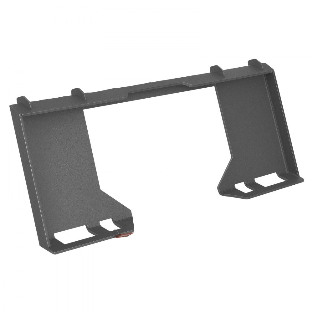 VEVOR 3/8 in Skid Steer Mount Plate Universal Quick Attach Mount Plate, Easy to Bolt, 2000 lbs Load Capacity, Heavy Duty Steel Loader Plates Compatible with Kubota Bobcat Skid Steers and Tractors
