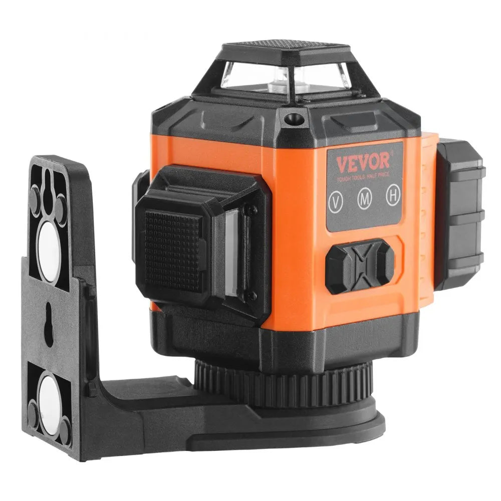 VEVOR 100ft Self Leveling Laser Level, Manual Green 3 x 360° Cross Line Laser, Manual Self-leveling Mode & IP54 Waterproof 8h Continuous Working Time Line Laser, Battery/Stand Included