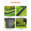 VEVOR Rubber Mulch for Landscaping, Recycled Rubber Mulch Mat 120 x 4.5 in, Permanent Rubber Pathway, Natural-Looking Black Mulch Garden Edging Border for Plants, Vegetables & Flower Garden Barrier