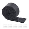 VEVOR Rubber Mulch for Landscaping, Recycled Rubber Mulch Mat 120 x 4.5 in, Permanent Rubber Pathway, Natural-Looking Black Mulch Garden Edging Border for Plants, Vegetables & Flower Garden Barrier