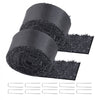 VEVOR Rubber Mulch for Landscaping, 2 Rolls Recycled Rubber Mulch Mat 120 x 4.5 in, Permanent Rubber Pathway, Natural-Looking Black Mulch Garden Edging for Plants, Vegetables & Flower Garden Barrier