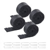 VEVOR Rubber Mulch for Landscaping, 4 Rolls Recycled Rubber Mulch Mat 120 x 4.5 in, Permanent Rubber Pathway, Natural-Looking Black Mulch Garden Edging for Plants, Vegetables & Flower Garden Barrier