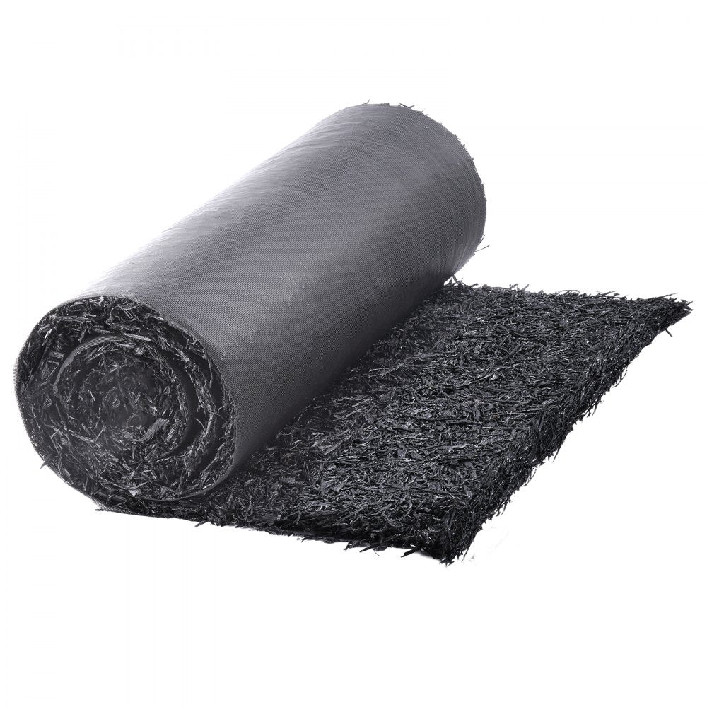 VEVOR Rubber Mulch for Landscaping, Recycled Rubber Mulch Mat 96 x 22 in, Permanent Rubber Pathway, Natural-Looking Black Mulch Garden Edging Border for Plants, Vegetables & Flower Garden Barrier