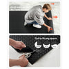 VEVOR Garage Floor Roll, 4 x 25 ft Garage Flooring Mat, 3 mm Thickened Rubber Diamond Plate Floor Protector Mat, Non-Slip, Wear-resist, Waterproof, Easy to Clean for Warehouse, Gyms,Trailer, Black