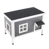 VEVOR Heated Outdoor Cat House for 1-3 Cats Feral Shelter with Heating Pad, for Outside Winter, Large Weatherproof Windproof Insulated Wooden Home, Waterproof Asphalt Roof, Escape Door & PVC Curtain