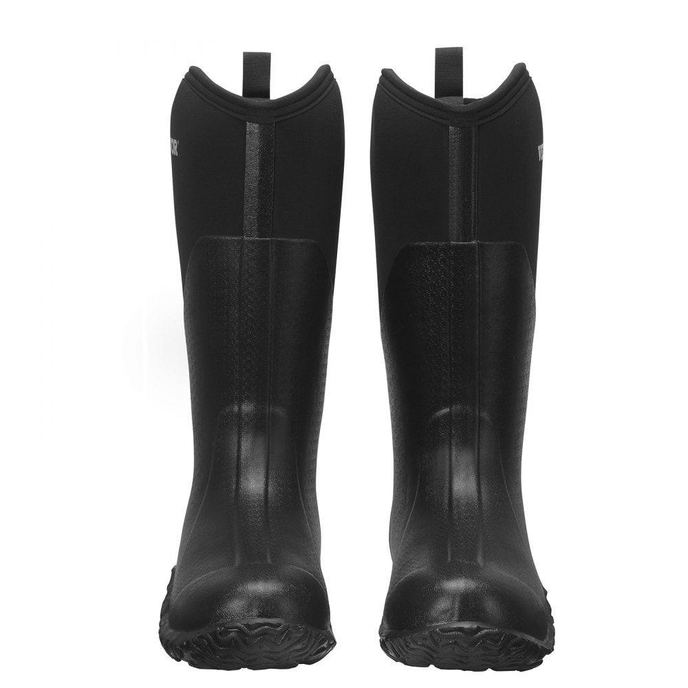 VEVOR Men's Rubber Boots, Protective Footwear, Waterproof Anti Slip Hunting Boots, Gardening Insulated Mud Boots, Protective Footwear, Lightweight & Durable, for Manufacturing, Farming, Size 12 US