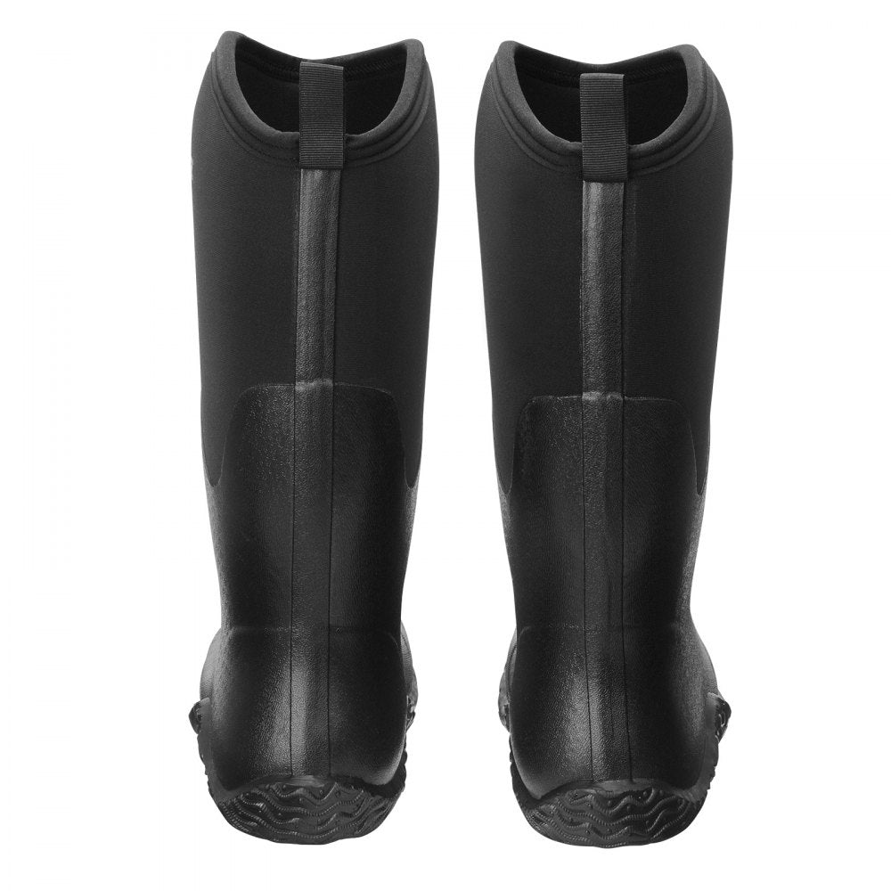 VEVOR Men's Rubber Boots, Protective Footwear, Waterproof Anti Slip Hunting Boots, Gardening Insulated Mud Boots, Protective Footwear, Lightweight & Durable, for Manufacturing, Farming, Size 12 US