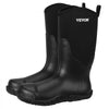 VEVOR Men's Steel Toe Rubber Boots, Protective Footwear, Waterproof Rain Fishing Boots, Outdoor Non-Slip Work Shoes, Lightweight and Durable, for Manufacturing, Construction, Farming, Size 9 US