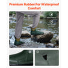 VEVOR Women's Deck Boots, Waterproof Fishing Rain Boots, Anti-Slip Ankle Rubber Boots, Gardening Insulated Mud Boots, Neoprene Rubber, Lightweight & Durable, for Manufacturing, Farming, Size 7 US