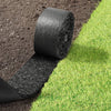 VEVOR Rubber Mulch Mat Roll, 6 Rolls 120 x 4.5 in, Recycled Rubber Permanent Mulch Edging Border, Natural-Looking Flower Barrier with Stakes, 0.5 in Thick Cuttable Garden Edgings for Landscaping