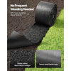 VEVOR Rubber Mulch Mat Roll, 140 x 4.5 in, Recycled Rubber Permanent Mulch Edging Border, Natural-Looking Flower Barrier with Stakes, 0.5 in Thick Cuttable Garden Edgings for Landscaping
