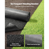 VEVOR Rubber Mulch Mat Roll, 2 Rolls 96 x 24 in Recycled Rubber Mulch Mat, 0.5 Thick Cuttable, Reduced Weed Growth, Natural-Looking Weed Barrier Mat, Permanent Walkway Pathway for Landscaping