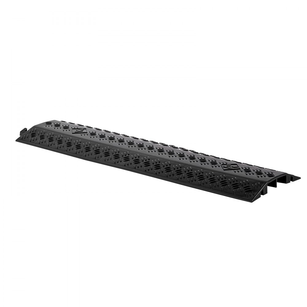 VEVOR Drop Over Cable Cover, 17,500 lbs/Axle Load Capacity, Heavy Duty Cable Hose Protector Ramp, Floor Cord Cover, for High Walking Traffic Areas, Indoor, Outdoor, Home, Office, Warehouse, 3 Pack